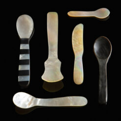 Mother Of Pearl Black And White Spoon