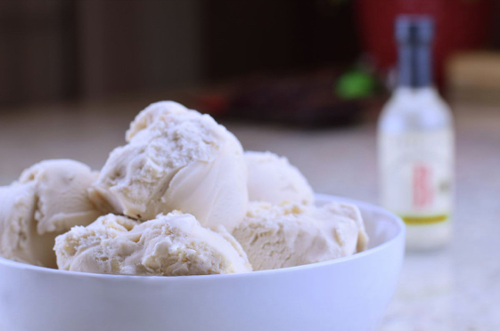 Maple-Almond Ice Cream