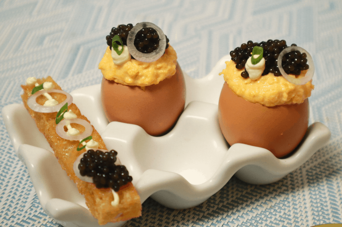 Free Range Scrambled Eggs with Imperial Caviar