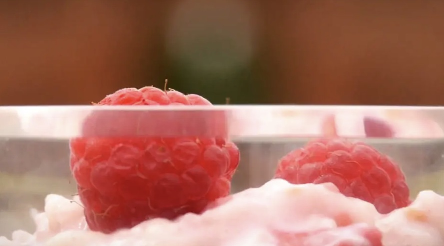 Acquerello Rice Pudding with Raspberries