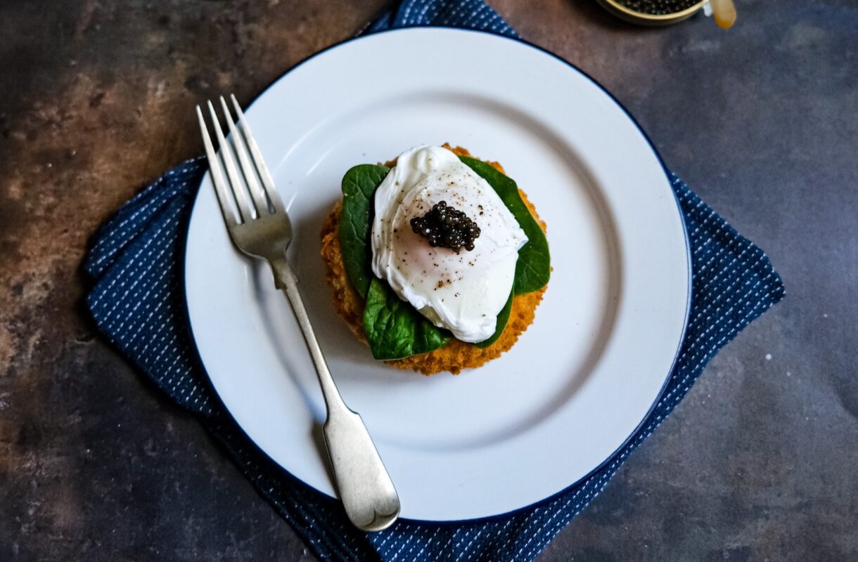 Smoked Salmon Fishcakes with King’s Imperial Caviar